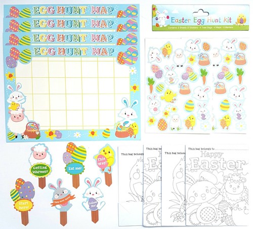 EASTER EGG HUNT Trail Arrows Bunny Feet Set Chocolate Medals Rabbit Game Kid🐰 - Picture 8 of 31