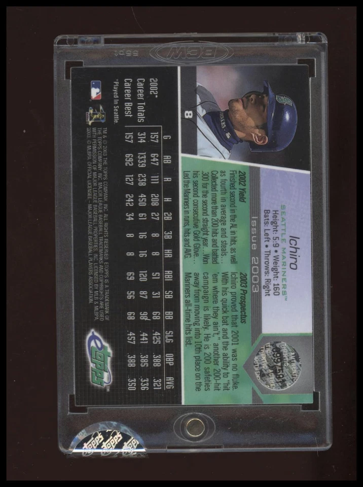 2003 Topps eTopps #8 Ichiro Suzuki - Image 2 of 2