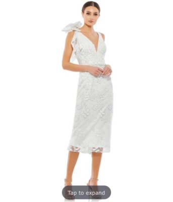 Mac Duggal 79337 sz 10 ivory