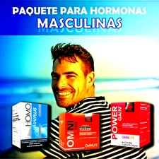 PACK HORMONAS MASCULINAS Homo Plus + Power Gain +  Omniplius