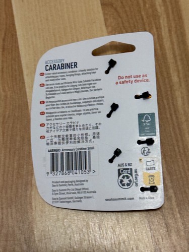 Sea to Summit Accessory Carabiners Lightweight Outdoor Equipment (3 Pack) - Picture 2 of 2