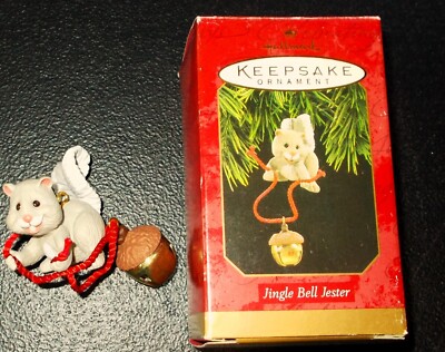 HALLMARK Keepsake Christmas ornament, ''JINGLE BELL JESTER'' 1997 w/ orig. box