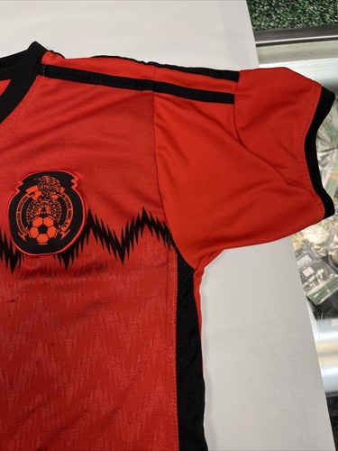 Vintage Mexico Federacion Mexicana Football Soccer Jersey Red Men's Size Medium - Picture 2 of 6
