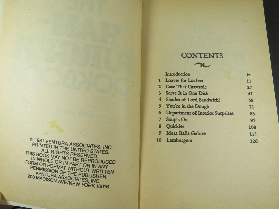 The hamburger Cookbook Ethel Mayer 1981 Paperback B151 - Imagem 2 de 4