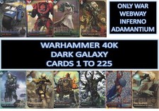 Panini Warhammer 40k 40000 Dark Galaxy - Only War Trading cards #1 to 225