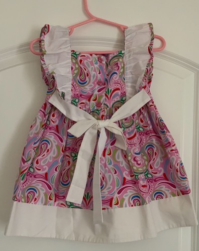 Mädchen Größe 6 Monate Frühling Sommer Rüsche ärmellos Blumenmusterkleid Neu ohne Etikett - Bild 2 von 4