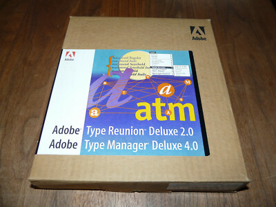Adobe TypeManager Deluxe 4.0 Vollversion inkl. Type Reunion Deluxe 2.0 für Mac