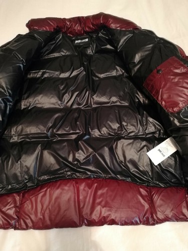 Just Cavalli Nylon Down Padded Puffer Jacket Burgundy Size Medium RRP £465 - 第 8/12 張圖片