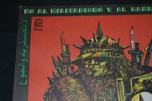 1982 Original Cuban Poster.No to Militarism and Hunger.Socialist graphic arts. - Picture 5 of 6