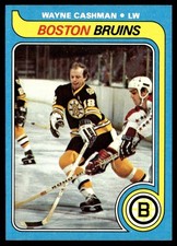 1979-80 Topps Hockey Card Wayne Cashman Boston Bruins #79 NM