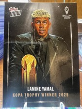 2025 Topps Now Ballon D'OR Lamine Yamal RC Kopa Trophy Winner 2025