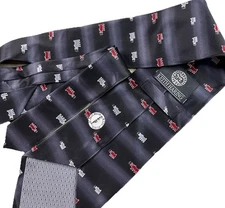 Keith Haring Barking Dog Silk Tie Mens Black The Estate Necktie