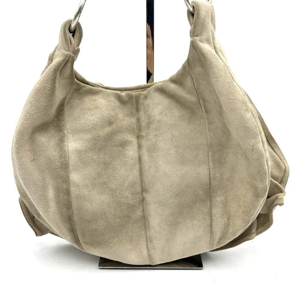 Auténtico Bolso de Hombro Hobo Yves Saint Laurent Naja Rosa Gamuza Cuero Bolso 2Y1564 Foto 3 de 4