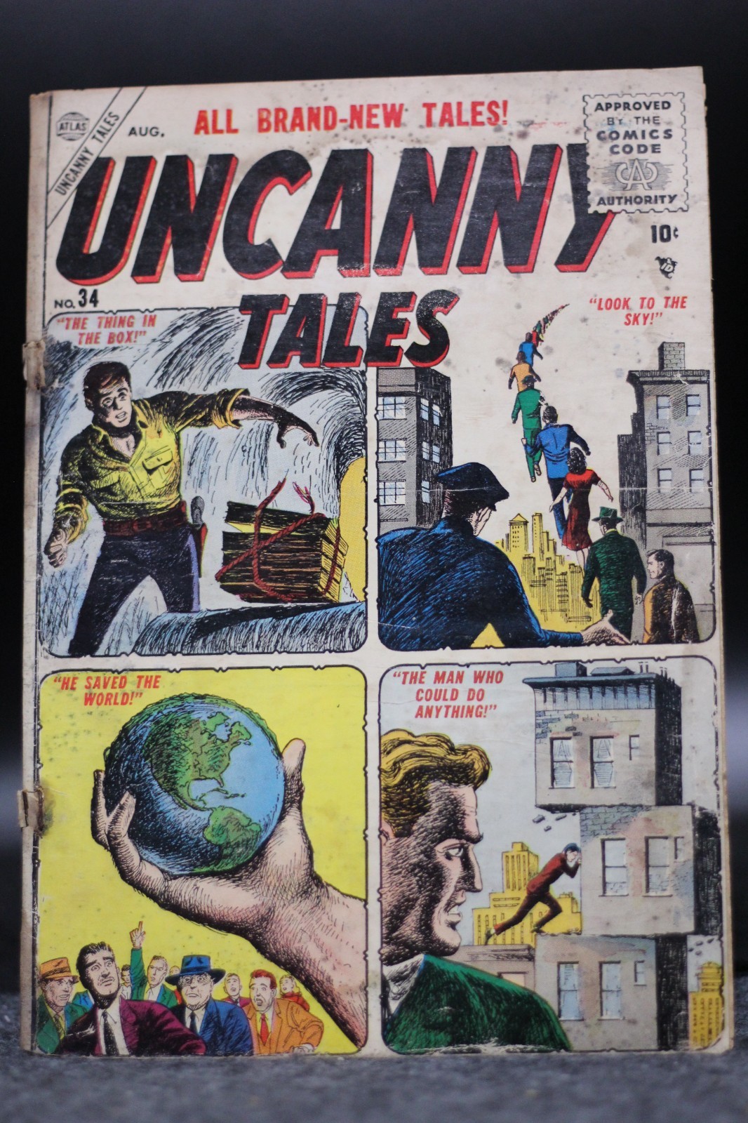 Uncanny Tales (1952) #34 Carl Burgos Cover Jack Katz Bob Powell Sale Foote GD-