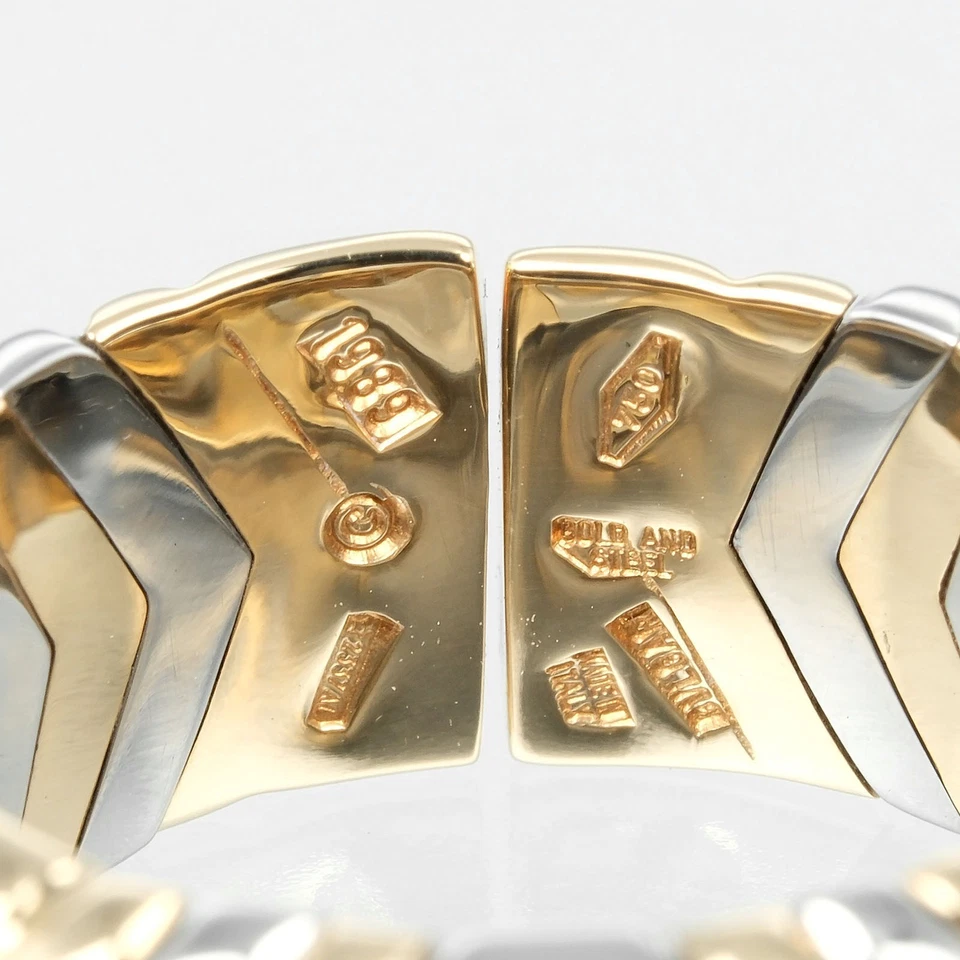 BVLGARI Al Beare Ring K18 yellow gold/Stainless Steel #6.2(US Size) 10.7g ... - Image 4 of 4