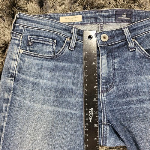 Jeans AG Adriano Goldschmied para mujer 27R Stevie tobillo ajustados rectos elásticos denim - Imagen 11 de 23