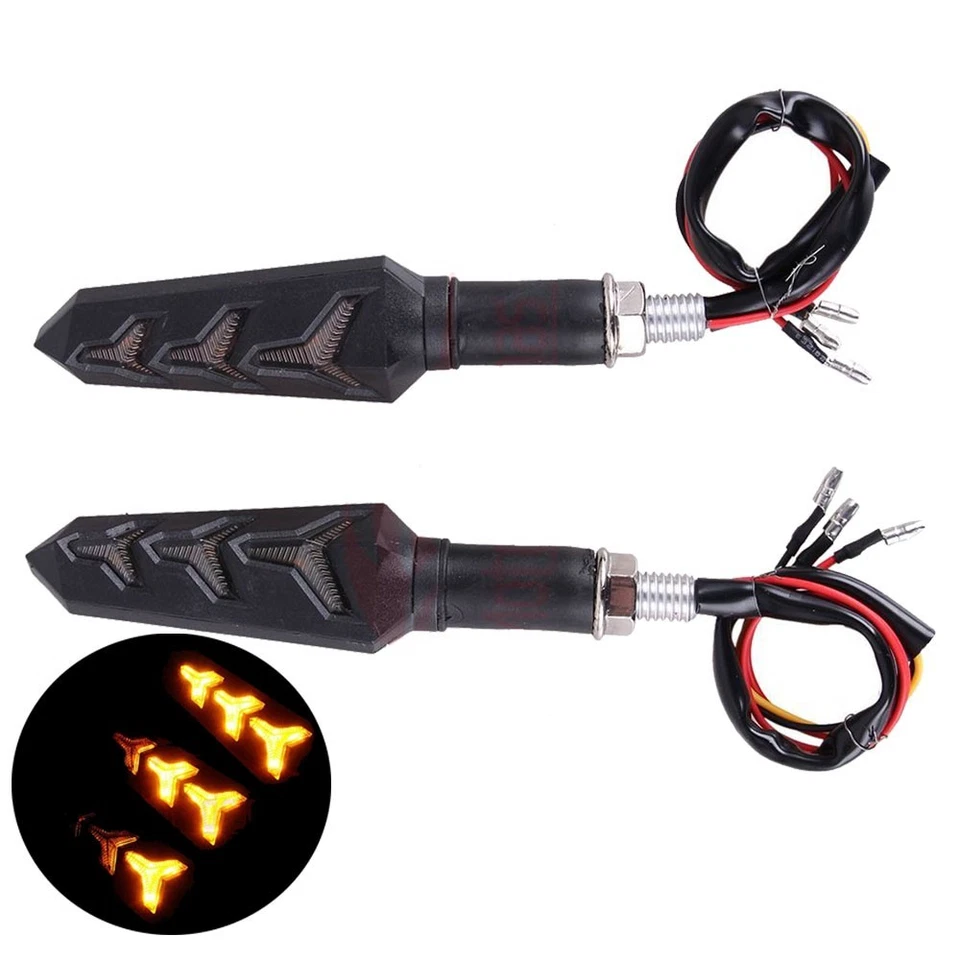 Luz indicadora LED de señal de giro para motocicleta Honda Rebel 300 flecha ámbar lámpara Foto 2 de 4