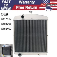 4 Row Aluminum Radiator A147140 For Case IH 2390 2394 2590 2594 3294 3394 3594