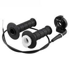 7/8in Motorcycle Twist Throttle Accelerator Handle Grips Cable Set Yunfdseztpkjr