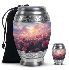 Rose Cremation Urn Ash 10Inch  3Inch Memorial Gift for Male  Female