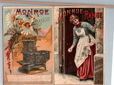 Monroe Range trade card flyer Chas Hydon dealer  Vernon NY a116