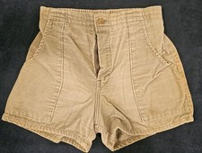 VTG 70s Unbranded OP Style Tan Longrider Shorts Men Corduroy Talon 42 zipper