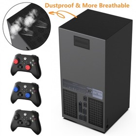 Dust Filter for Xbox Series X - 8 Silicone Plugs, 4 PVC Mesh Covers & 6 Grip Cap