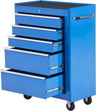 Carrello Porta Utensili Attrezzi Attrezzatura Con Cassettiera Azzurro 61.5 X 33 