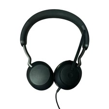 Jabra Evolve2 40 UC Wired Headphones, USB-A, Stereo, Black   Telework Headset