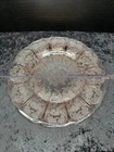 Vintage Jeannette Glass Cherry Blossom Pink Depression Dinner Plate 9”