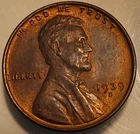 1939 D Lincoln Wheat Penny Cent! Red Brown Uncirculated Penny!