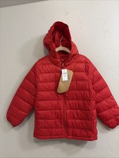 Gap Kids  Boys Girls NWT Size Red Hooded Quilted Puffer Jacket MSRP 70