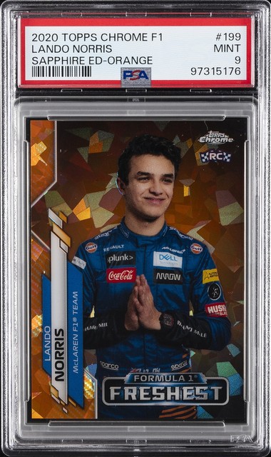 Lando Norris 2020 Topps Chrome Formula 1 Orange Refractor