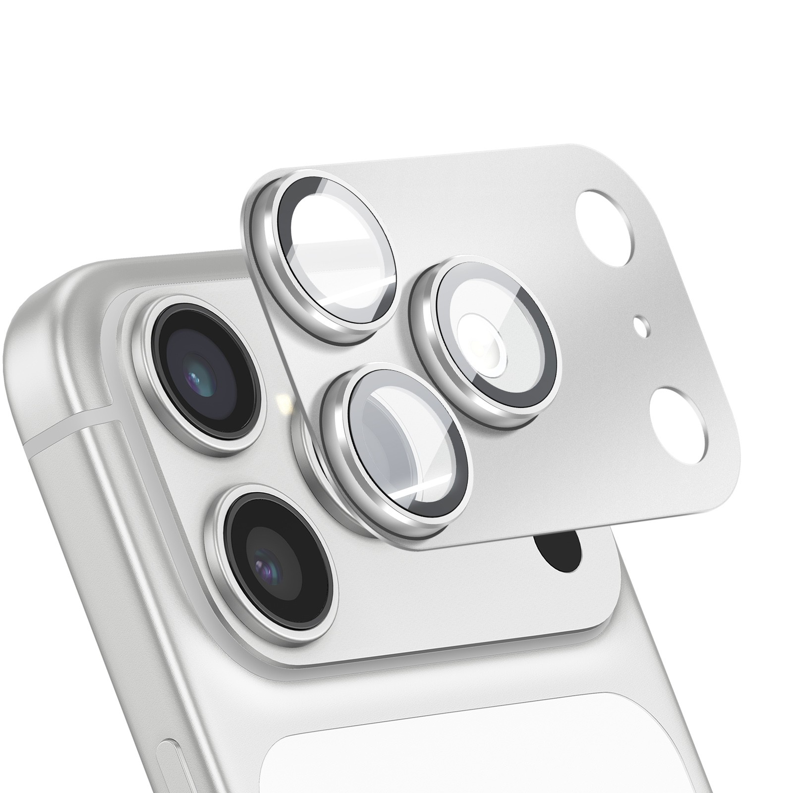 Cadre aluminium iPhone 17 Pro Max Avizar anti-rayures pour caméra arrière