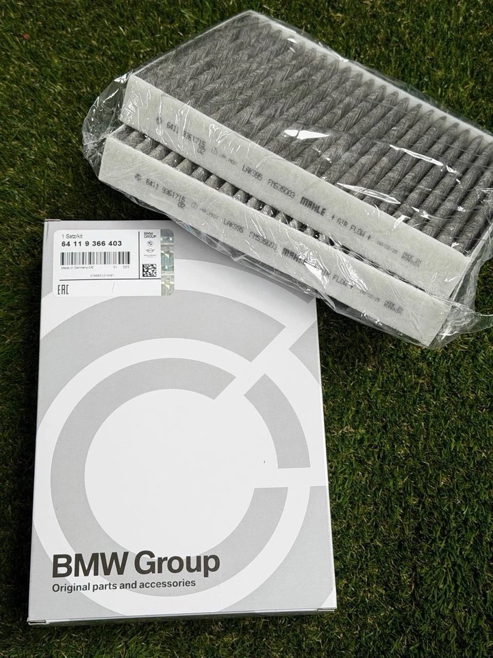 Set of 2 OEM BMW F90 G05 G07 G11 G12 G30 530i 540i 750i Carbon Cabin Air Filter - Image 4 of 4