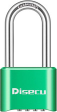 1 Pack Heavy Duty 4 Digit Combination Lock, 2.5 Inch Long Shackle Outdoor Water