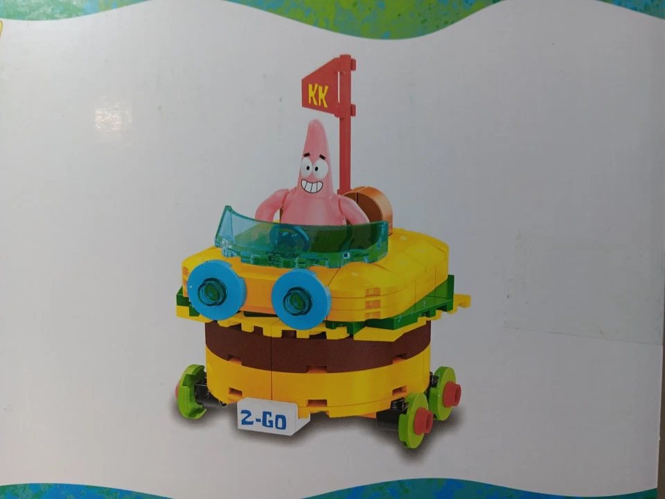 *FRETE GRÁTIS* PATRICK PATTY WAGON Bob Esponja Calça Quadrada Snap & Switch Conjunto de Tijolos - Imagem 3 de 4