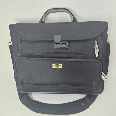 PORT Black Nylon Briefcase Laptop Messenger with Combo and instructions
