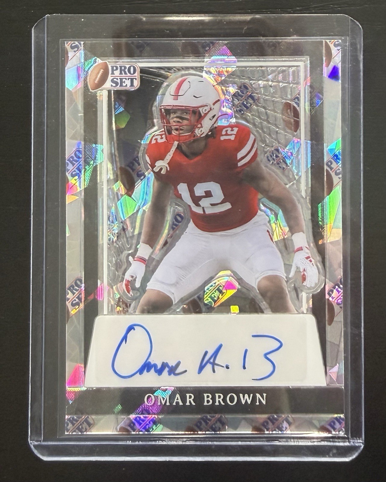2024 Pro Set Football Omar Brown 1/1 Auto