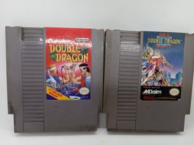 Nintendo NES Double Dragon & Double Dragon II The Revenge Cartridges Only Tested