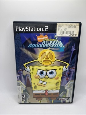 SpongeBob's Atlantis SquarePantis PS2 PlayStation Complete w/ Manual CIB Tested