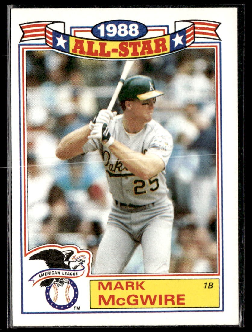 1989 Topps #2 Mark McGwire Glossy All-Stars Baseball Card 2902N