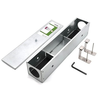 Köderstation BlocBox Metall für Ratten (40 cm) und 2 PINSCHER Köderhalter