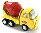 Vintage Tonka Cement Mixer Truck Yellow Pressed Steel Red Drum Mound Minn 5” Toy