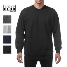 Pro Club Men's Heavyweight 13oz Crew Neck Fleece Sweatshirt