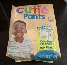 Cuties Boys Training Pants 4T-5T Size 19ct Skin Smart All-Around Stretch