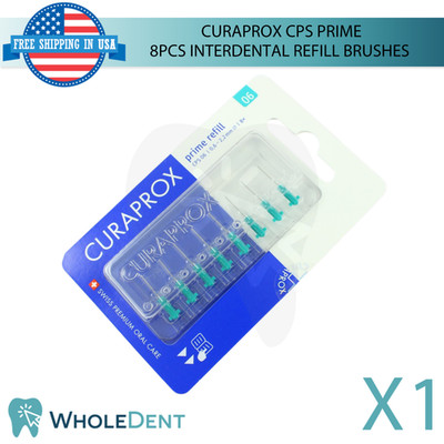 Curaprox CPS Prime Interdental Brushes 8pcs Ultrafine Bristles Refill Oral Care