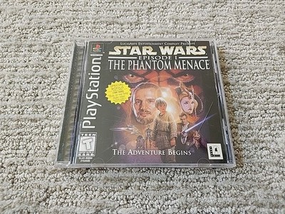 Star Wars: Episode I - The Phantom Menace Sony PlayStation 1 PS1 CIB GREAT DISC!