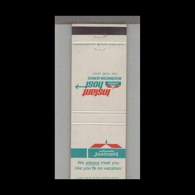 Matchbook Cover - Howard Johnsons Motor Lodge Instant Host Reservations