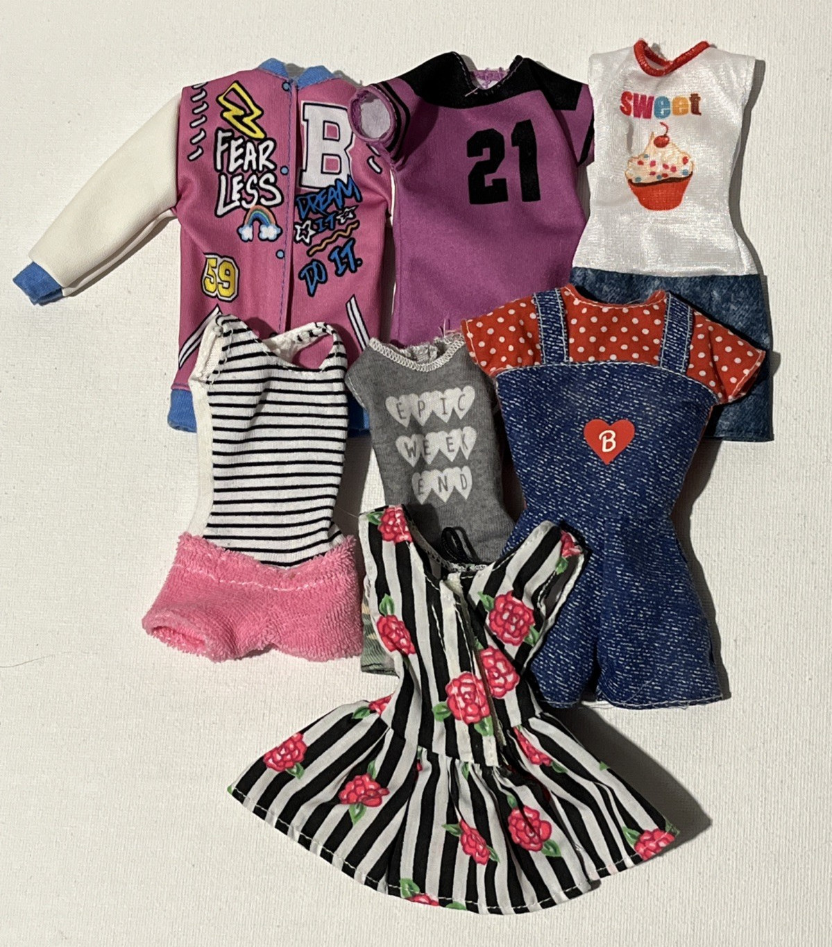 Lot 7 Pieces Dresses & Rompers - Some Vintage (b1)